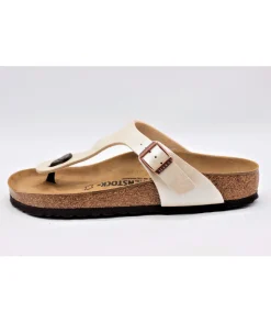 Birkenstock Gizeh Birko Graceful Pearl White