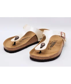 Birkenstock Gizeh Birko Graceful Pearl White