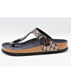Birkenstock Gizeh Gator Gleam Black