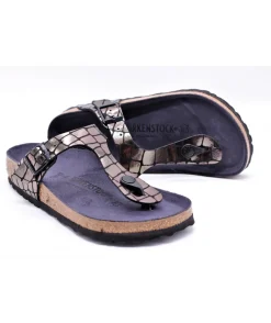Birkenstock Gizeh Gator Gleam Black