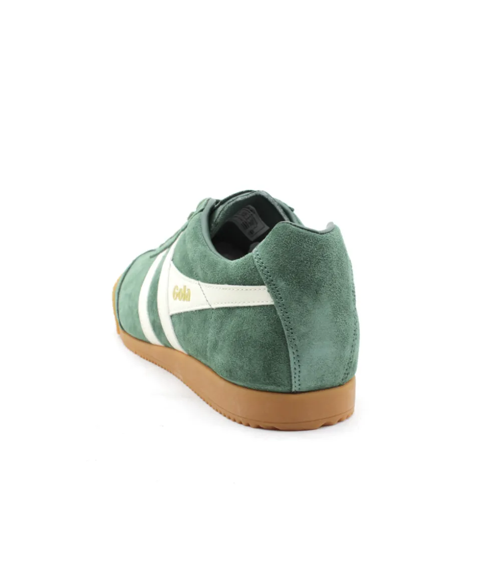 Gola Harrier Suede Evergreen Off White